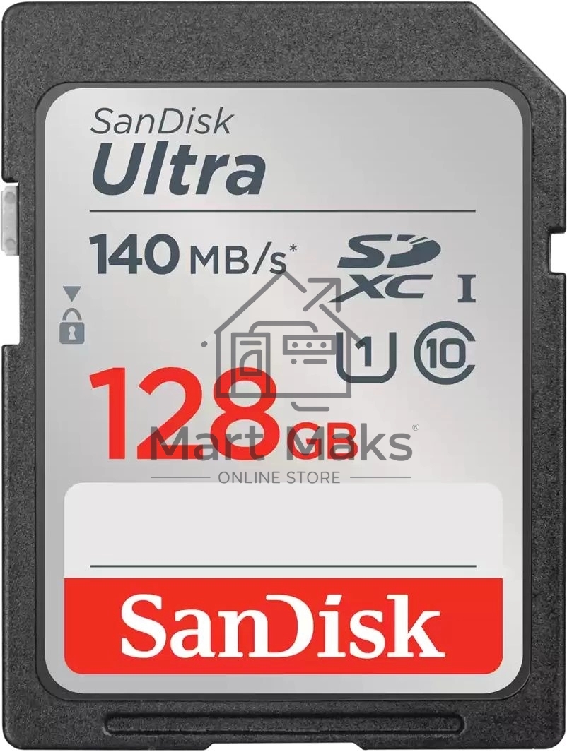 Флеш карта SD 128GB SanDisk SDXC Class 10 UHS-I Ultra 140MB/s