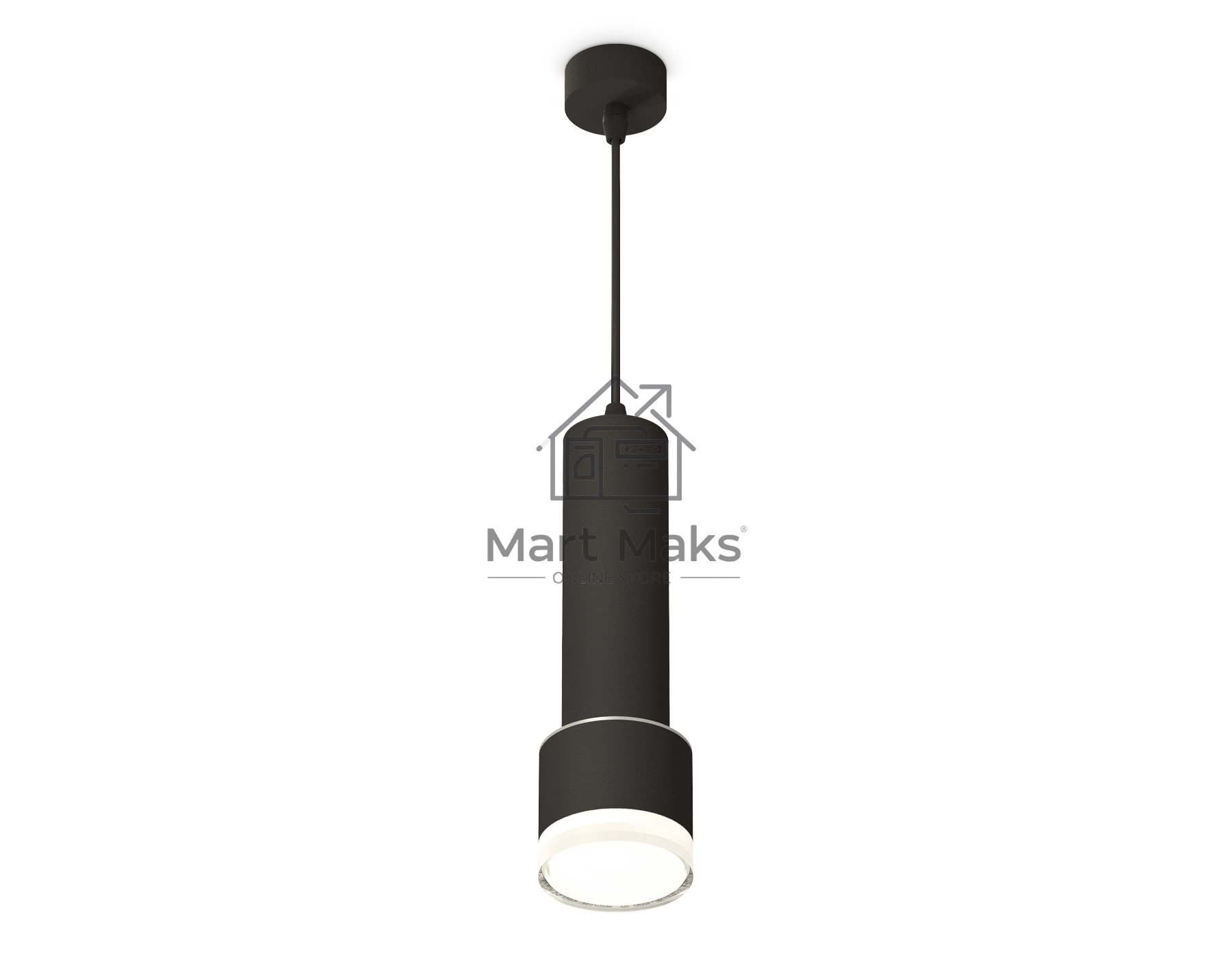 Светильник Ambrella Light XP8111009 SBK/FR/CL черный песок/белый матовый/прозрачный GX53 (A2302, C6356, A2101, C8111, N8399)