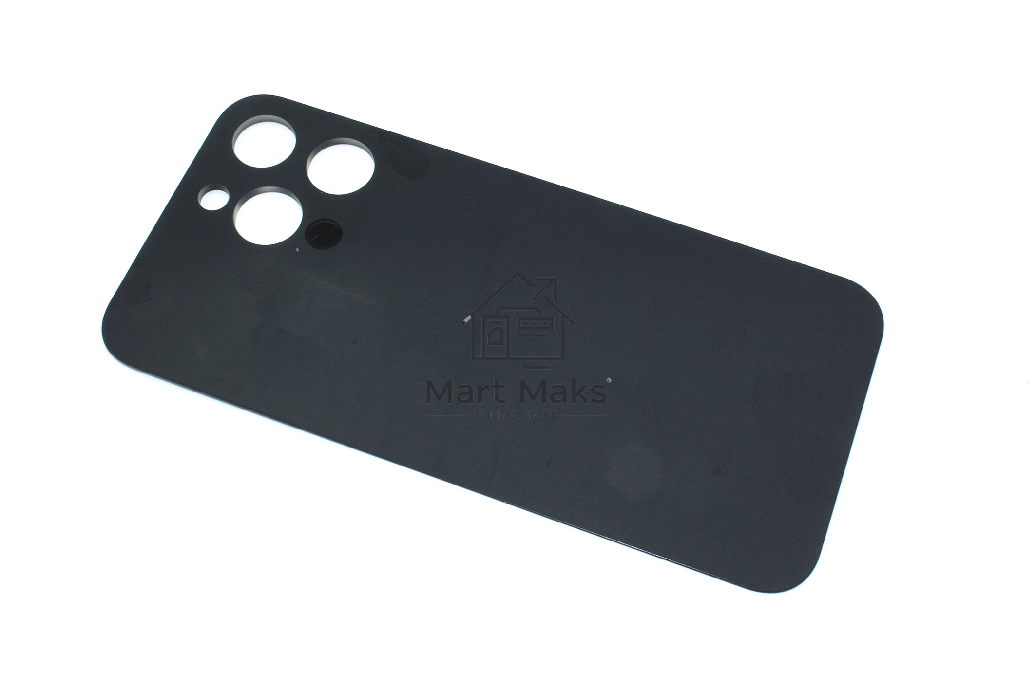 Задняя крышка (стекло) для iPhone 14 Pro Max (A2895) в сборе со стеклом камеры черная