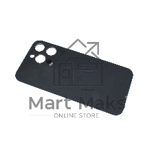 Задняя крышка (стекло) для iPhone 14 Pro Max (A2895) в сборе со стеклом камеры черная