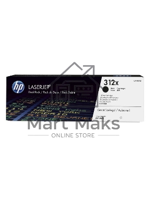 Картридж лазерный двойная упаковка Hewlett-Packard HP 312A CF380XD черный для LaserJet Pro M476dn, M476dw, M476nw 4400 стр.