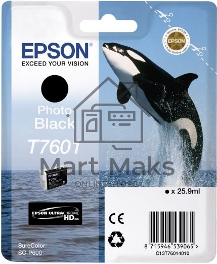 Картридж струйный EPSON C13T76014010 черный фото (26 мл) для SC-P600