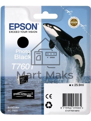 Картридж струйный Epson C13T76014010 черный фото (26 мл) для SC-P600