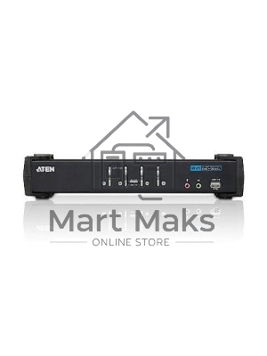 Переключатель ATEN KVM Switch CS1764A-AT-G 4-х портовый USB 2.0 DVI KVMP-переключатель (KVM Switch)