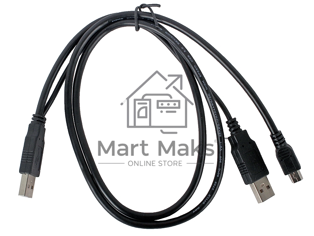 Кабель Gembird/Cablexpert CCP-USB22-AM5P-3 USB 2.0 Pro Кабель, 2xAM/miniBM 5P, 0.9м, экран, черный