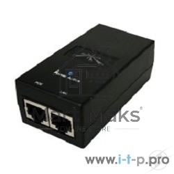 Блок питания [POE-48-24W-G EU] Ubiquiti POE-48-24W-G 48В 0.5А Passive PoE, стандарт передачи данных Gigabit Ethernet(2308)