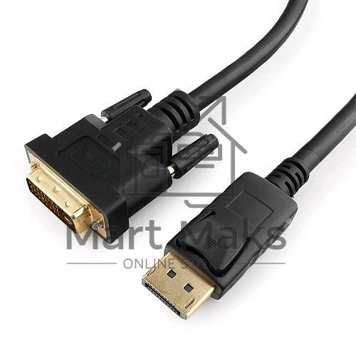 Кабель DisplayPort-DVI Gembird/Cablexpert 1.8м, 20M/19M, черный, экран, пакет(CC-DPM-DVIM-6)