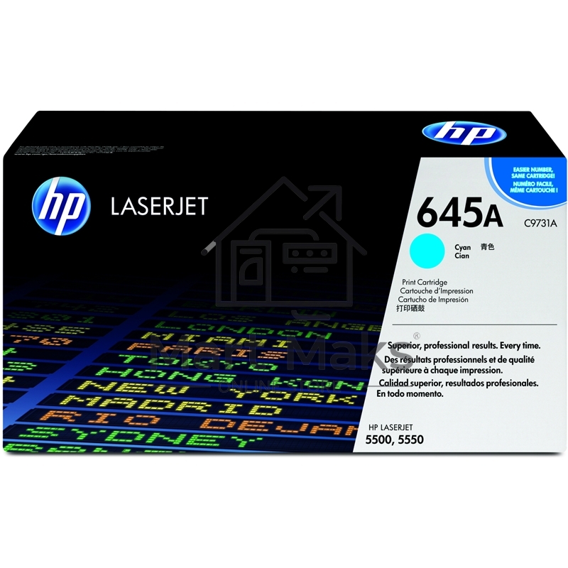 Картридж лазерный HP C9731A голубой для LJ 5500 12000стр.