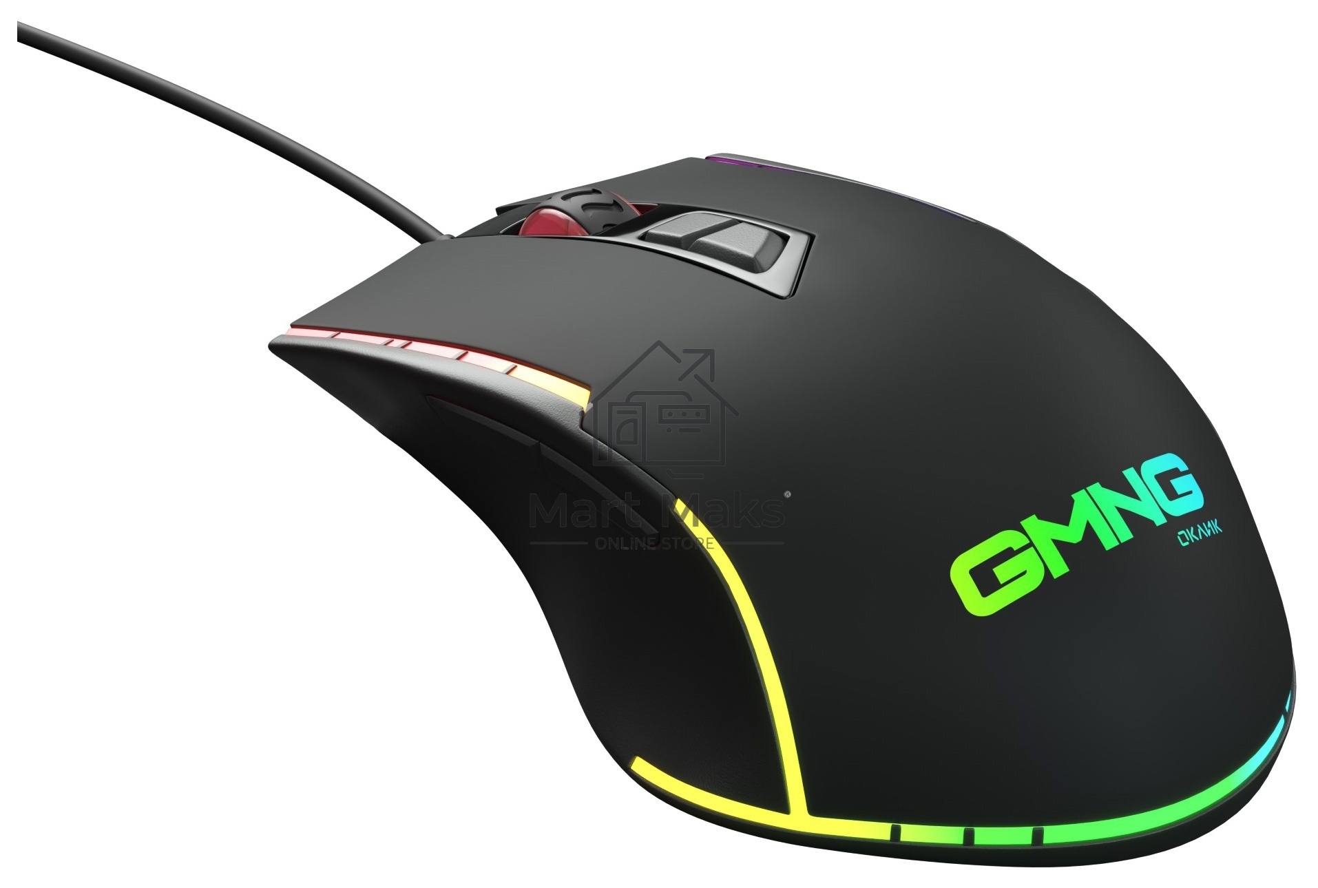 Мышь проводная GMNG 950GM черный, 7200 dpi, USB, кнопки - 8