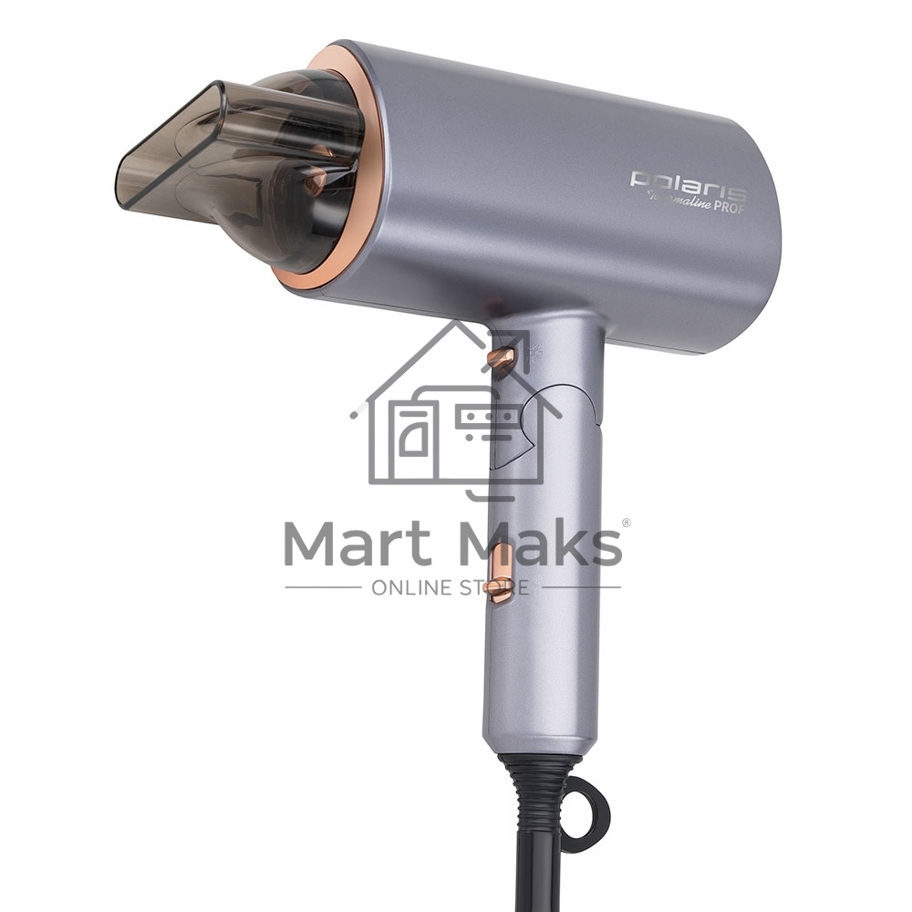 Фен Polaris PHD2090ACi Tourmaline PROF графит/розовое золото Фен 2000Вт