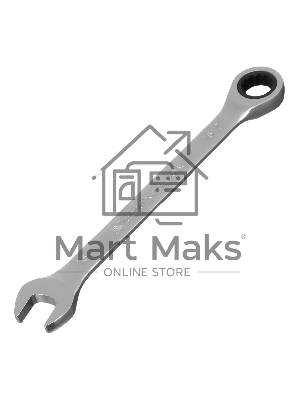 Ключ комбинированный трещоточный Matrix, 15 мм, CrV, зеркальный хром