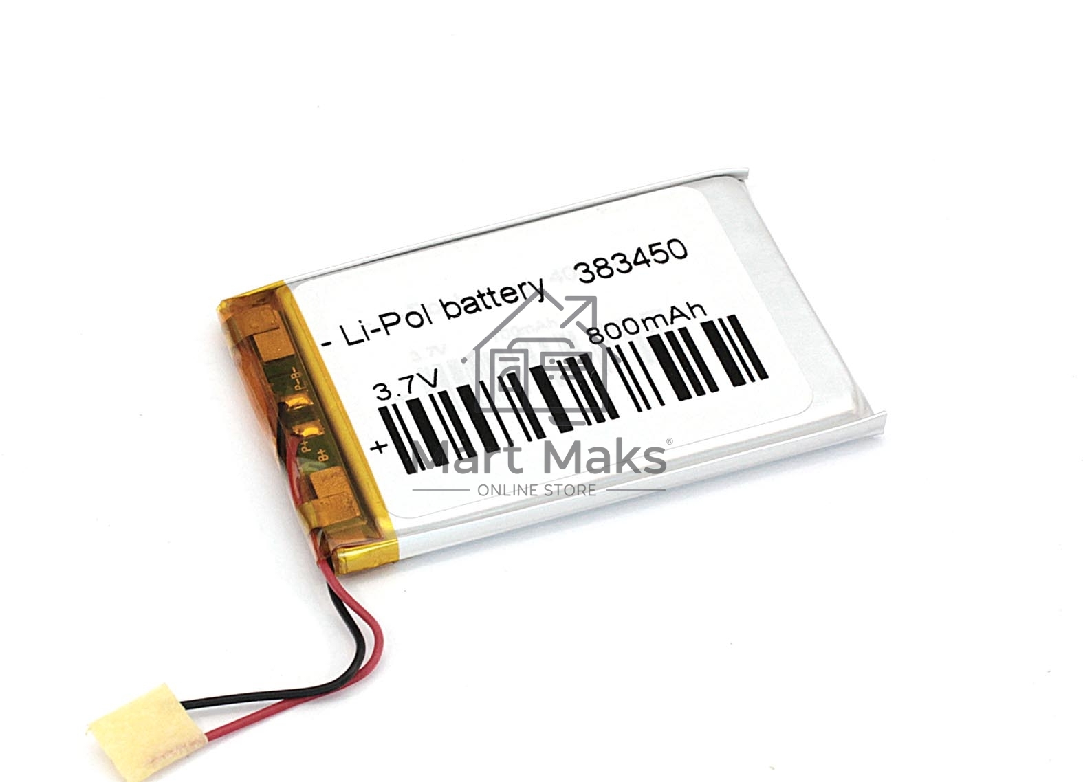 Аккумулятор Li-Pol (батарея) 3.8*34*50мм 2pin 3.7V/800mAh