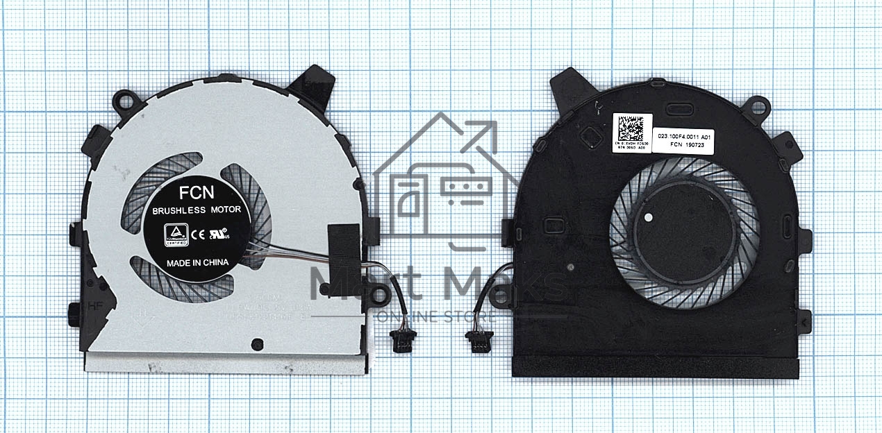 Вентилятор (кулер) для ноутбука Dell Inspiron 13 7390 7391