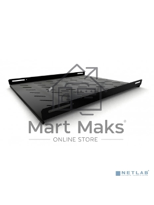 Полка стационарная Hyperline TSH3L-650-RAL9004 (TSH3L-650-RAL9005) глубина 650 мм, с боковым креплением, нагрузка до 20 кг, для шкафов серии TTb, TTR, TTC2, 485х650мм (ШхГ), черный