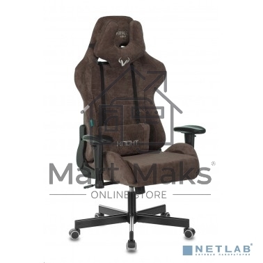 Кресло игровое Бюрократ VIKING KNIGHT LT10 FABRIC коричневый крестовина металл/пластик