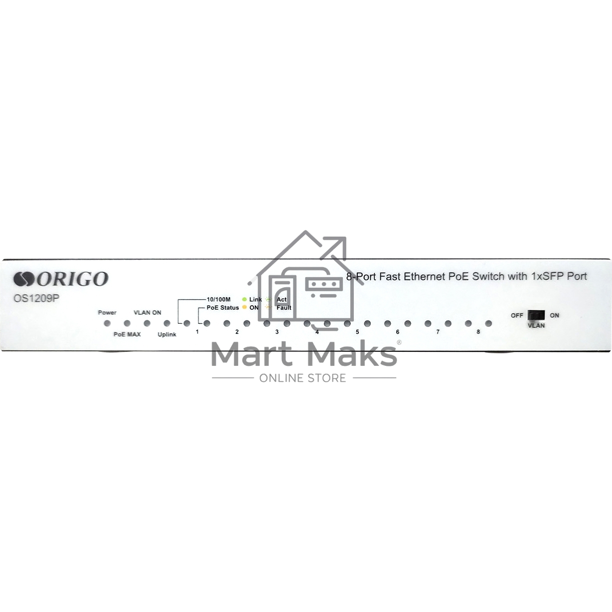 Коммутатор РоЕ OS1209P/80W/A1A