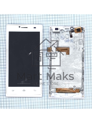 Дисплей для DNS S4509 белый с рамкой