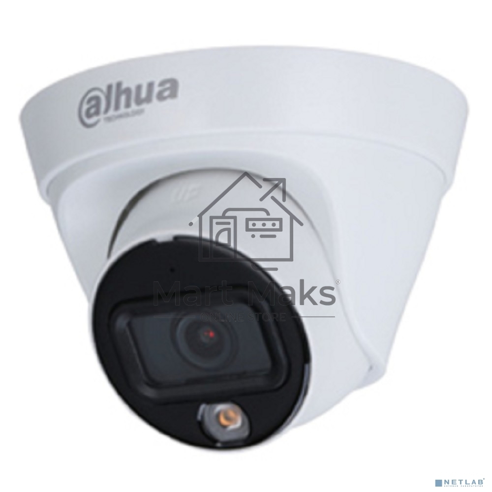 Уличная турельная IP-видеокамера DAHUA DH-IPC-HDW1439TP-A-LED-0280B-S4 Full-color 4Мп, 1/3” CMOS, объектив 2.8мм, LED-подсветка до 30м, IP67, корпус: металл