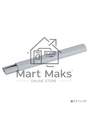 Кабель канал ЭРА KK-30-13-F напольный полукруглый 30х13 серый 40 м