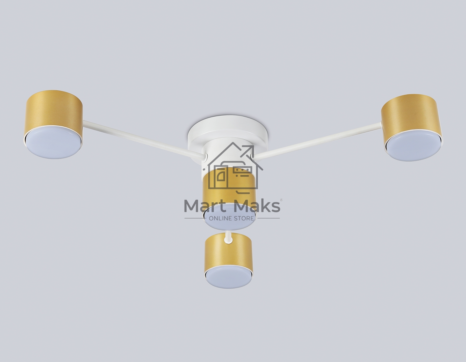 Потолочный светильник Ambrella light FL51720/4 WH/GD белый/золото GX53/4 max 12W 645*135