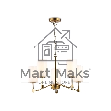 Люстра Ambrella light LH56051/5 BS/FR латунь/белый матовый E14*5 max 40W D590*950