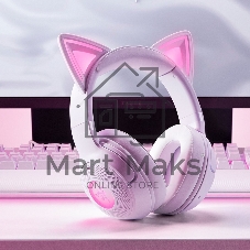 Гарнитура Razer Kraken Kitty V2 BT белый, беспроводная, Bluetooth, подсветка Razer Chroma RGB