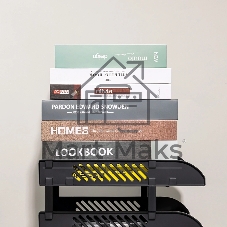 Лоток горизонтальный Deli E9213 BLACK E9213 сборный для бумаг 325x241x155мм черный, пластик (упаковка: 3шт), пластиковый пакет