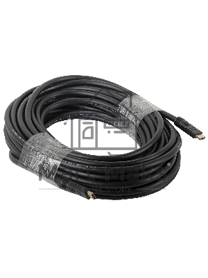 Кабель Cablexpert HDMI CC-HDMI4-20M, 19M/19M, v2.0, медь, позол.разъемы, экран, 20м, черный, пакет