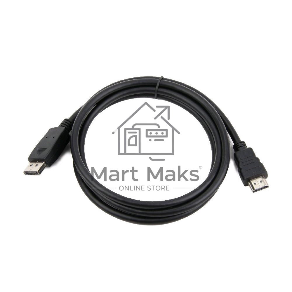 Кабель DisplayPort-HDMI Gembird/Cablexpert 1м, 20M/19M, черный, экран, пакет(CC-DP-HDMI-1M)