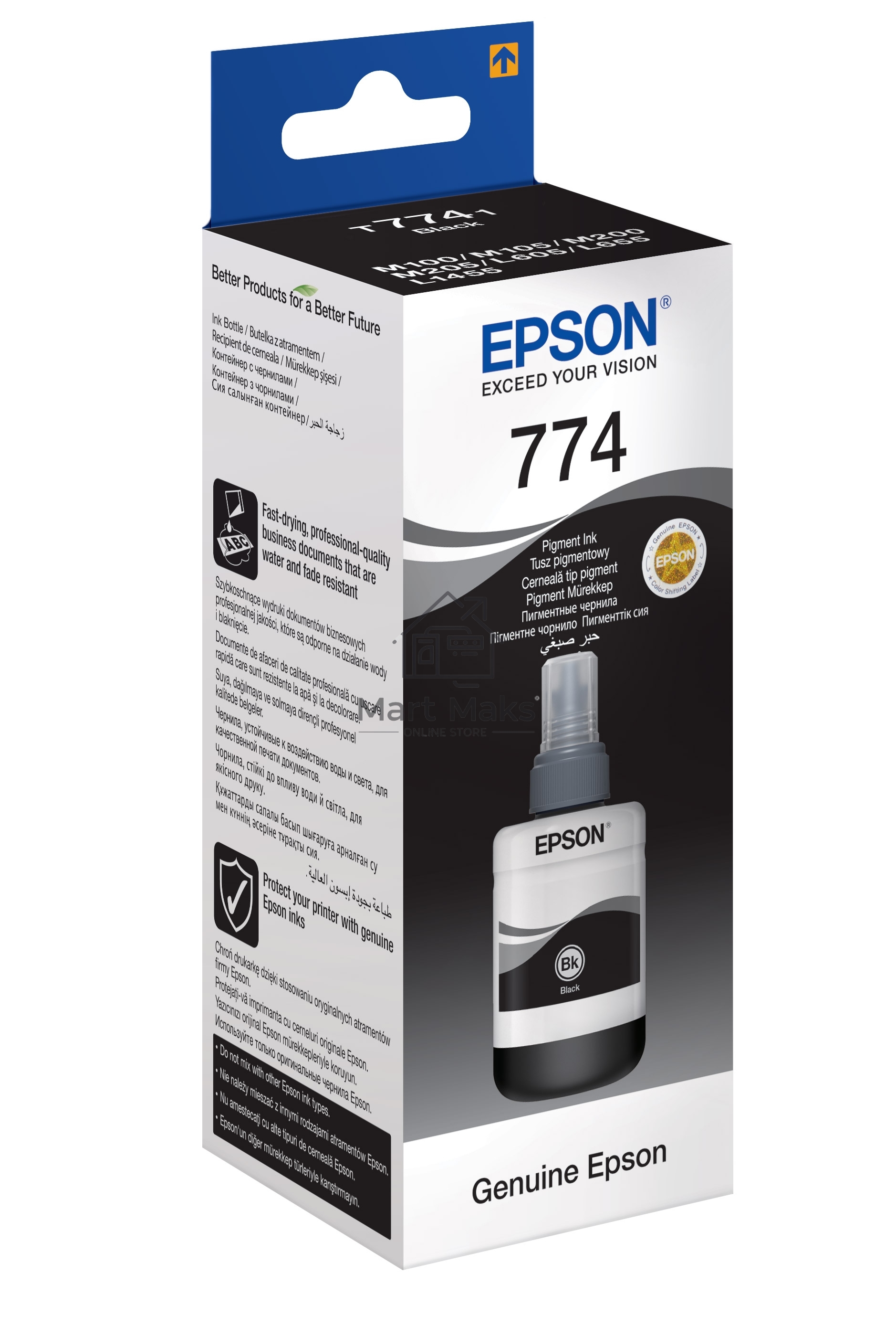 Картридж струйный Epson C13T77414A черный для Epson I/C (b) M100/200 (6000стр.)