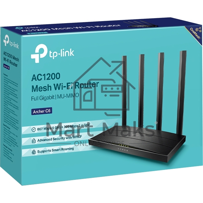Маршрутизатор TP-Link Archer C6 V2 / V3 / V4 AC1200 /AC1300