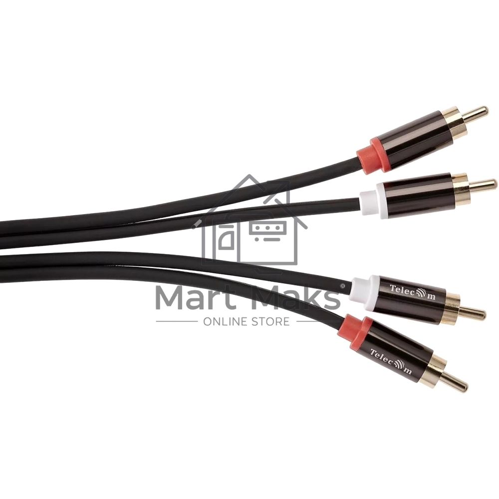 Кабель соединит 2xRCA (M) - 2xRCA (M),1.5m, TelecomPRO <TAV7158M-1.5M>