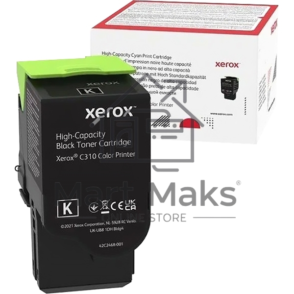 Картридж лазерный XEROX C310 черный 8K (006R04368)