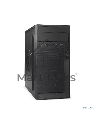 Компьютерный корпус Minitower ExeGate EX291140RUS BAA-105-01AAA350 (mATX, БП AAA350 с вент. 8см, 2*USB, аудио, черный)