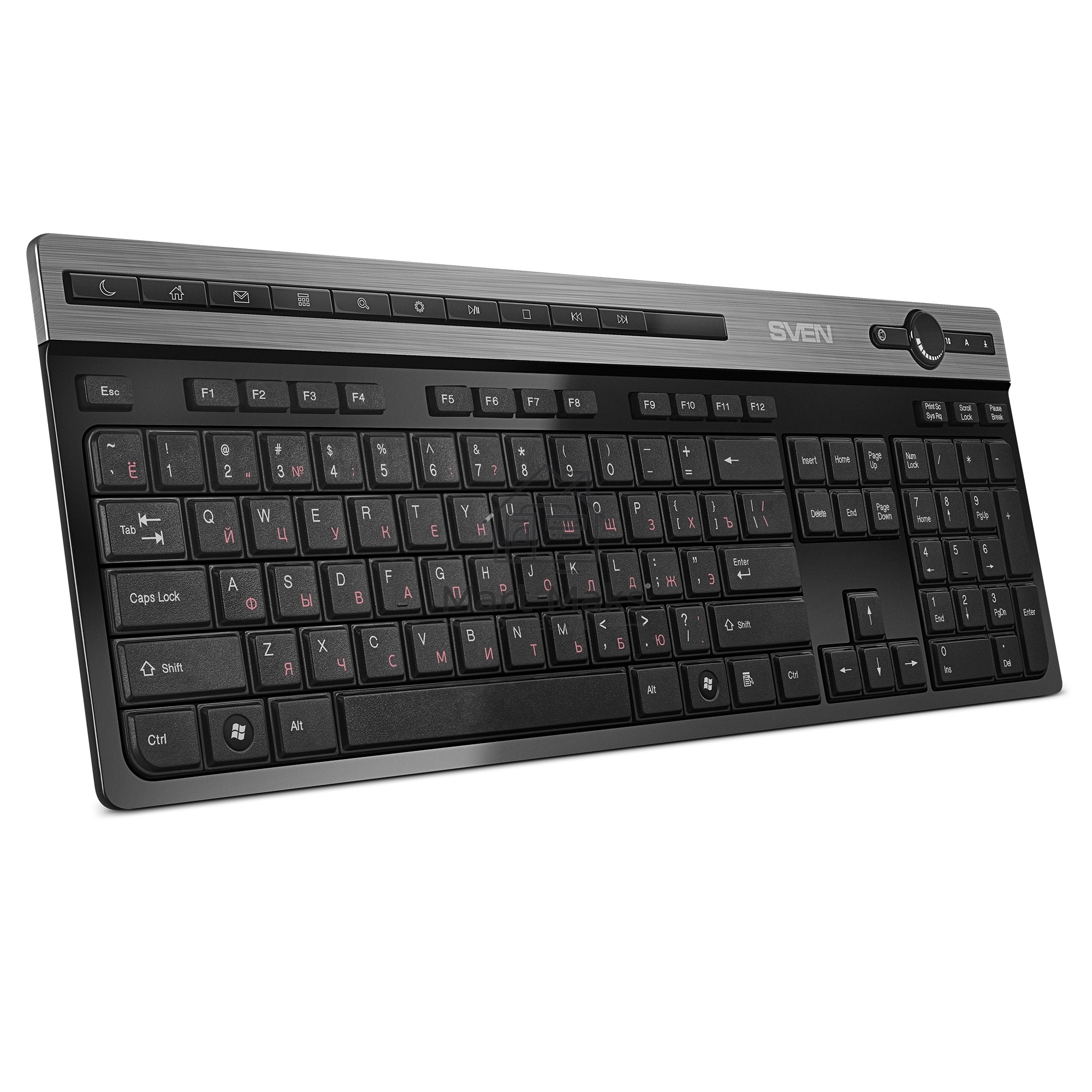 Клавиатура SVEN KB-E5500W беспроводная USB черный