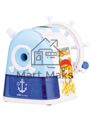 Точилка для карандашей механическая Deli Sailor E0665 1 отверстие пластик ассорти