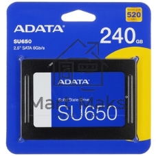 Накопитель SSD ADATA SU650, 240Gb, SATA III, 2.5