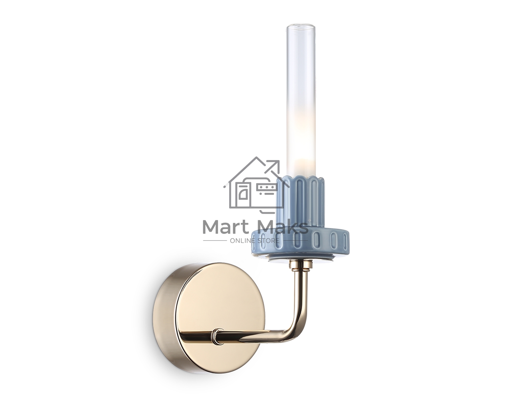 Светильник Ambrella light LH53128 GD/WH/GB золото/белый/серо-синий 2W 3000K 100*190*290