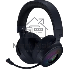 Гарнитура Razer Kraken V4 Pro чёрный, беспроводная + проводная, радиоканал, до 45 ч, подсветка