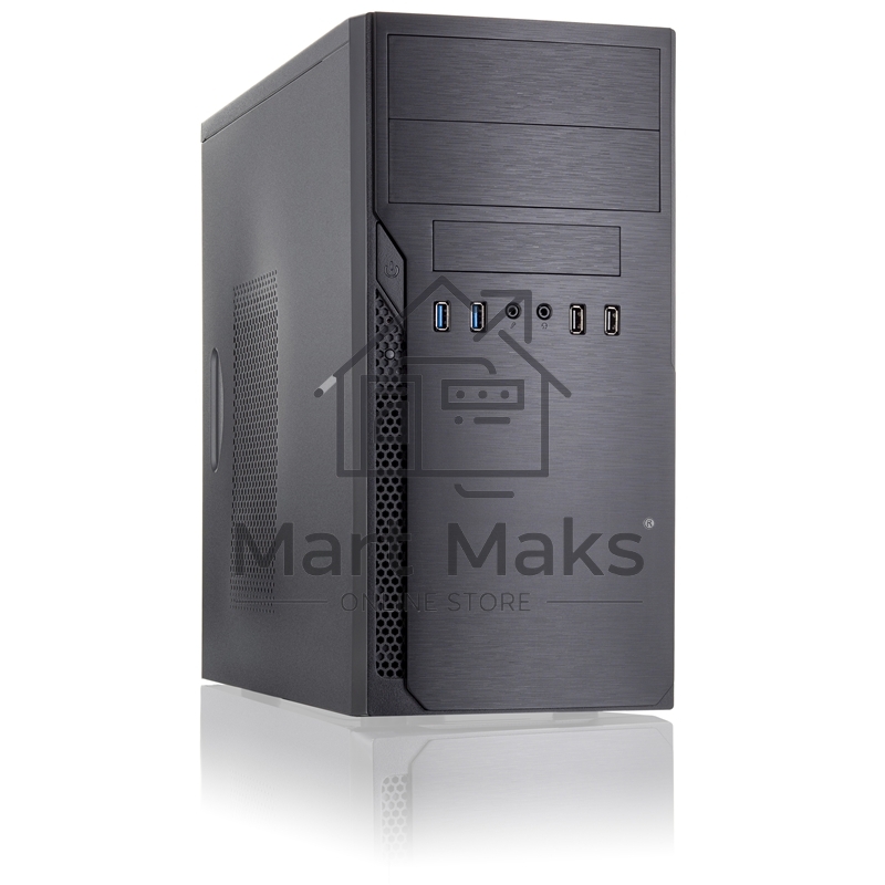 Компьютерный корпус с блоком питания 450Вт. Case Foxline mATX, 450W, 2xUSB3.0, 2xUSB2.0, powercord