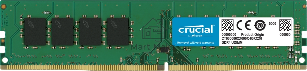 Оперативная память Crucial, DDR4, 8GB (1x8GB), 3200MHz, CL22, DIMM