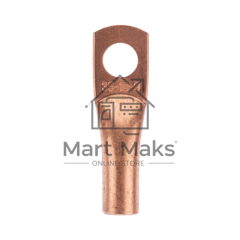 Наконечник медный ТМ 35-10-9 (35мм² - Ø10мм) (в упак. 5 шт.) Rexant