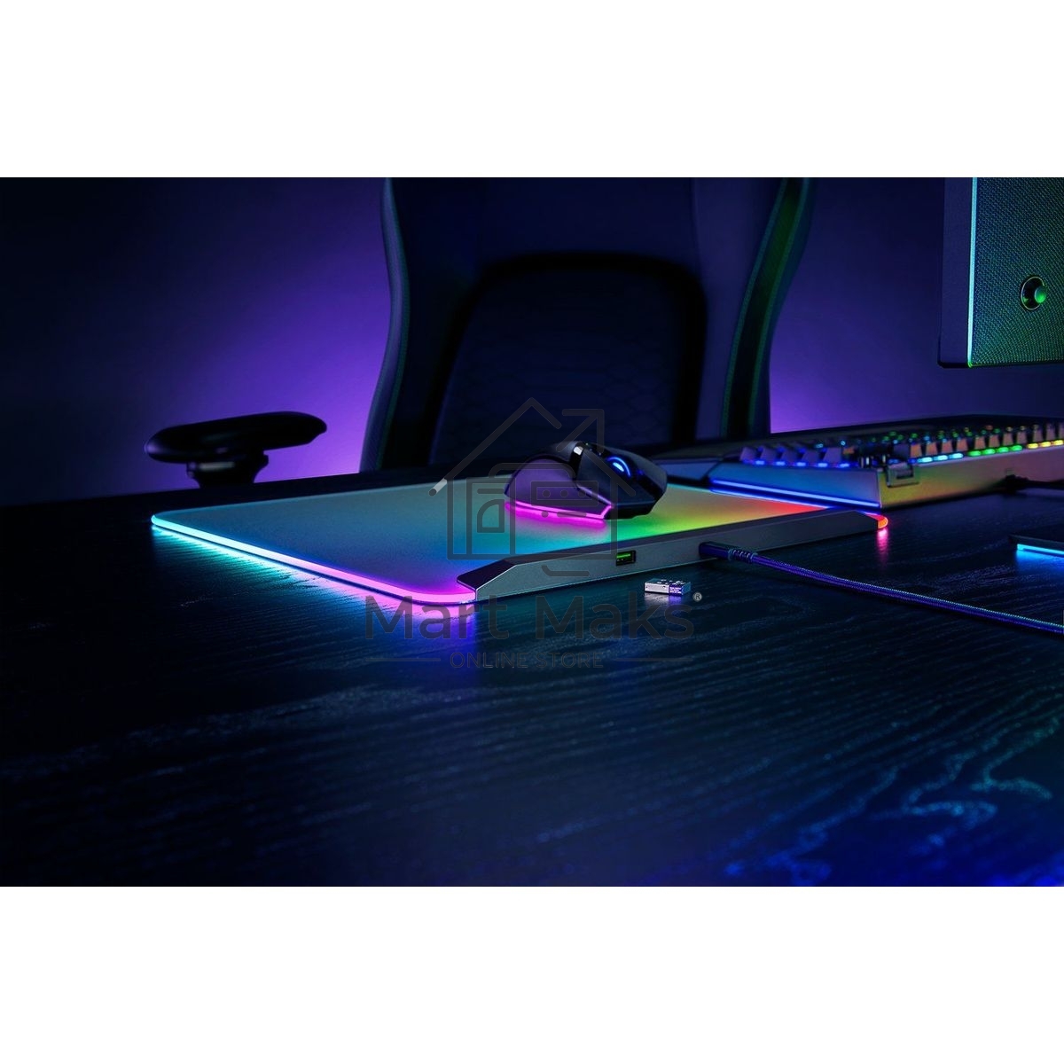 Игровой коврик для мыши Razer Firefly V2 Pro Black Hard Surface Mouse Mat