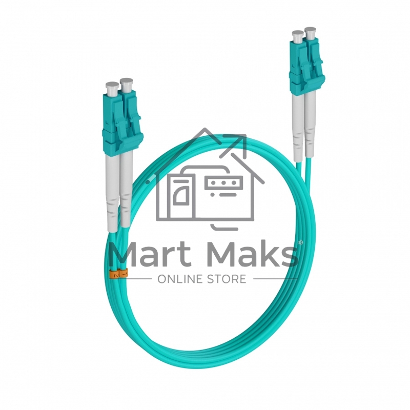 Кабель оптический REXANT 50-2511-1 Патч-корд волоконно-оптический (шнур) MM 50/125 (OM3), LC/UPC–LC/UPC, duplex, 3mm, LSZH 2м REXANT