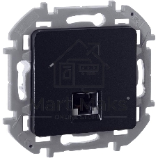 Информационная розетка RJ 45 - категория 5e - UTP - INSPIRIA - антрацит