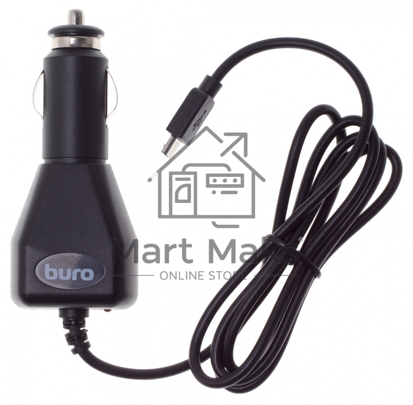 Автомобильное зарядное устройство Buro XCJ-048-EM-1A 1A универсальное кабель microUSB черный