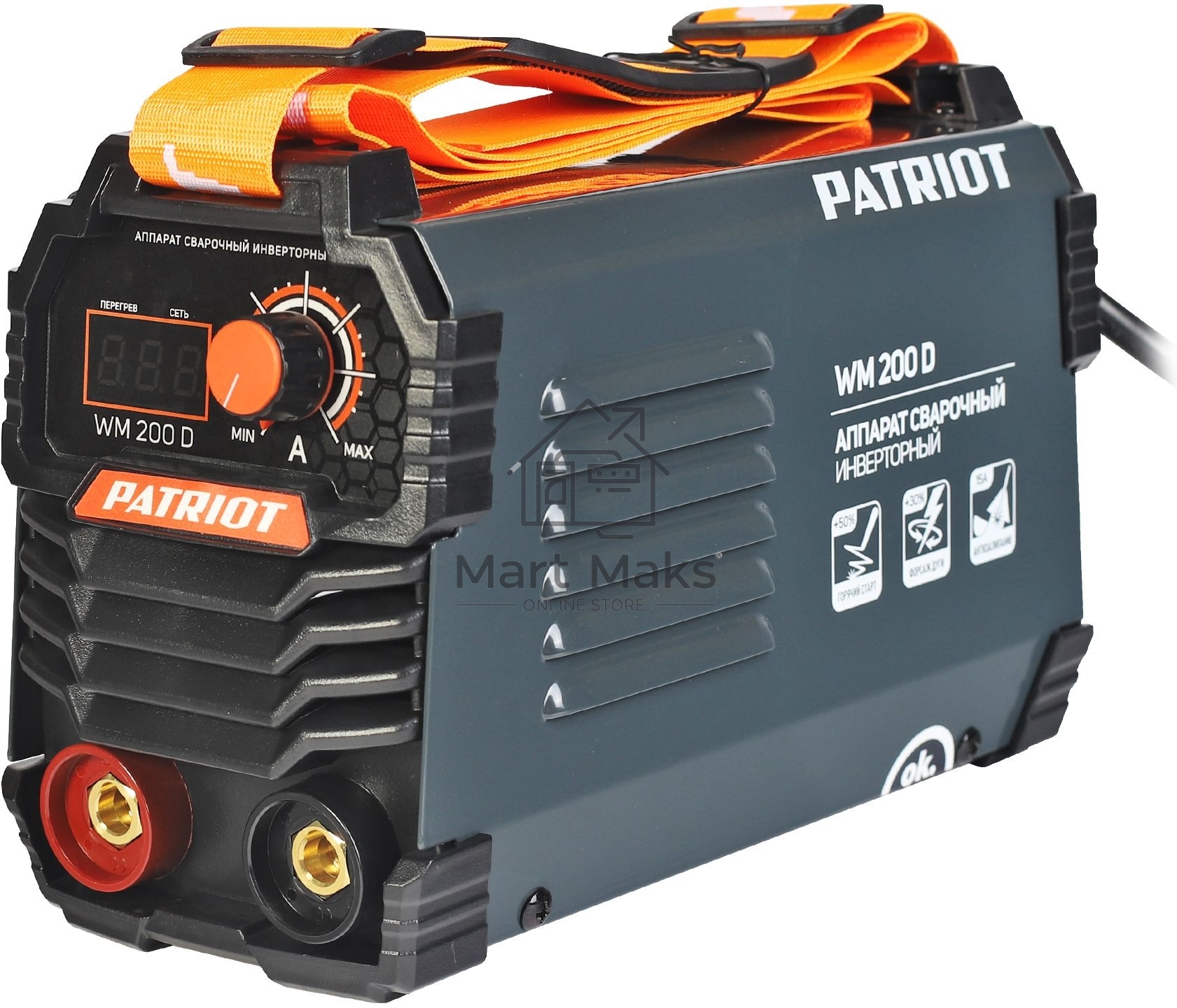 Сварочный аппарат Patriot WM200D инвертор ММА 9.1кВт