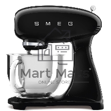 Планетарный миксер Smeg SMF03BLEU, черный (полностью окрашенный корпус)