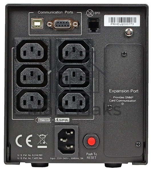 Источник бесперебойного питания CyberPower PR750ELCD 750VA/675W USB/RJ11/45 (6 IEC)