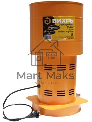 Зернодробилка ВИХРЬ ЗД-400К1550Вт 440 кг/ч 14л 12000 об/мин